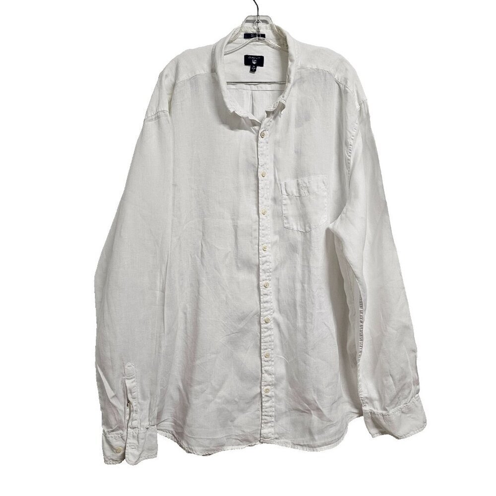 Gant The Linen Regular Fit Button Up Men Shirt Si… - image 1